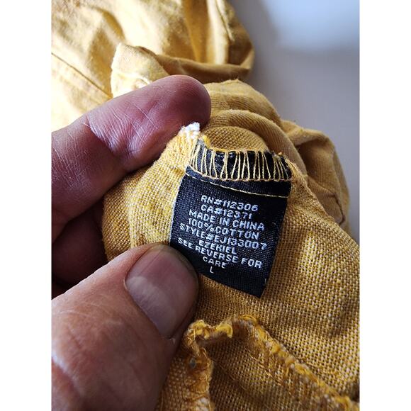 EZEKIEL Mustard Yellow Cotton Active Skater Snap Zip Street Hooded Jacket SZ L - Picture 9 of 10